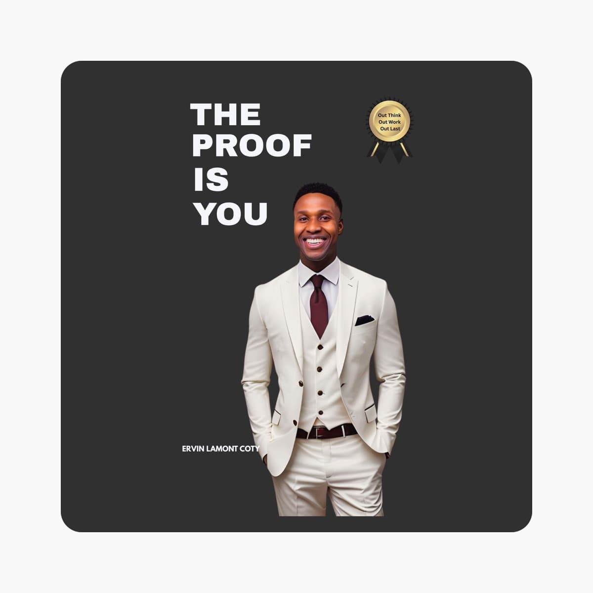 The Proof Is You — Audiobook cover, by Ervin Coty